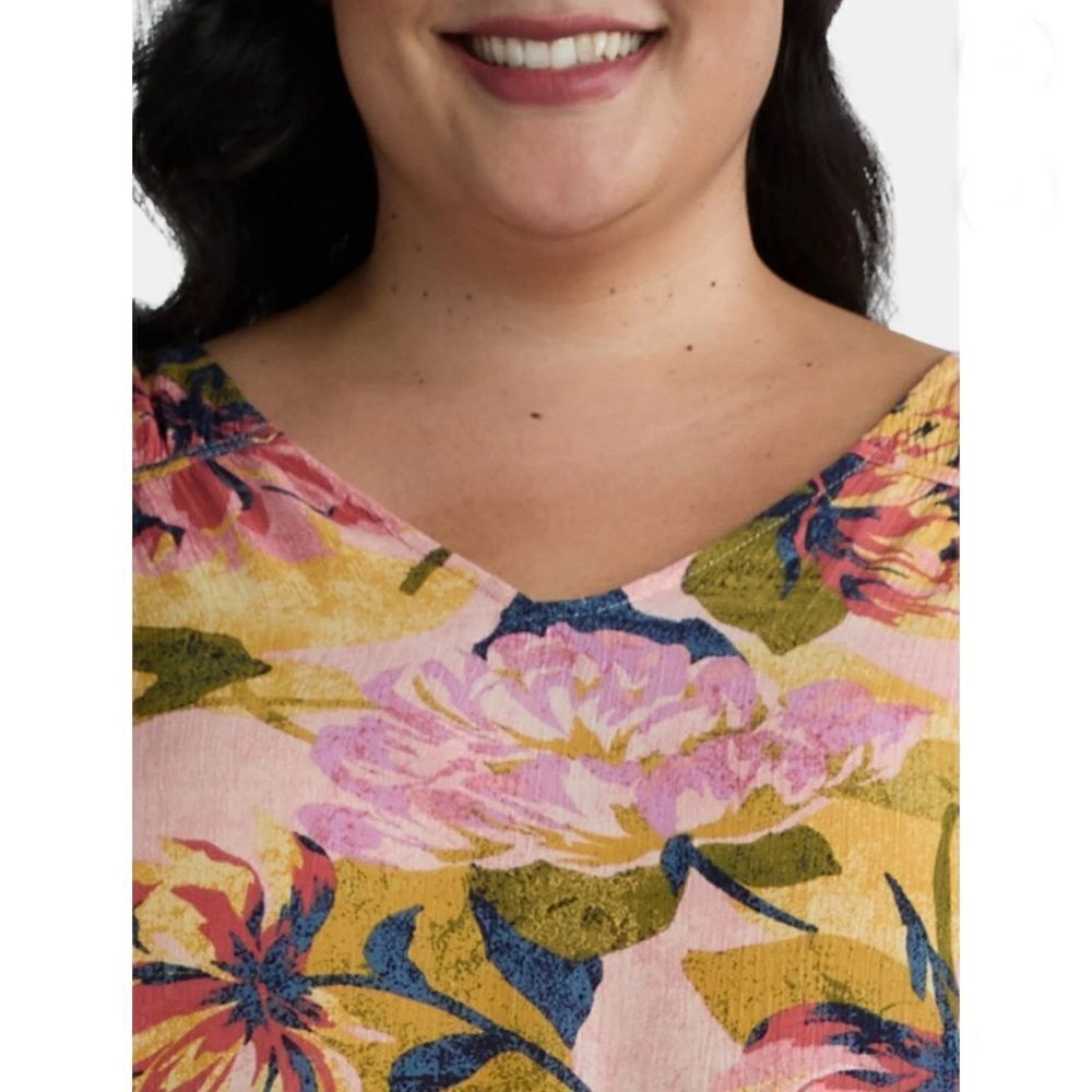 Women's Lightweight Poet Sleeve Blouse Shirt 2-Pack Size 4X - Picture 12 of 12